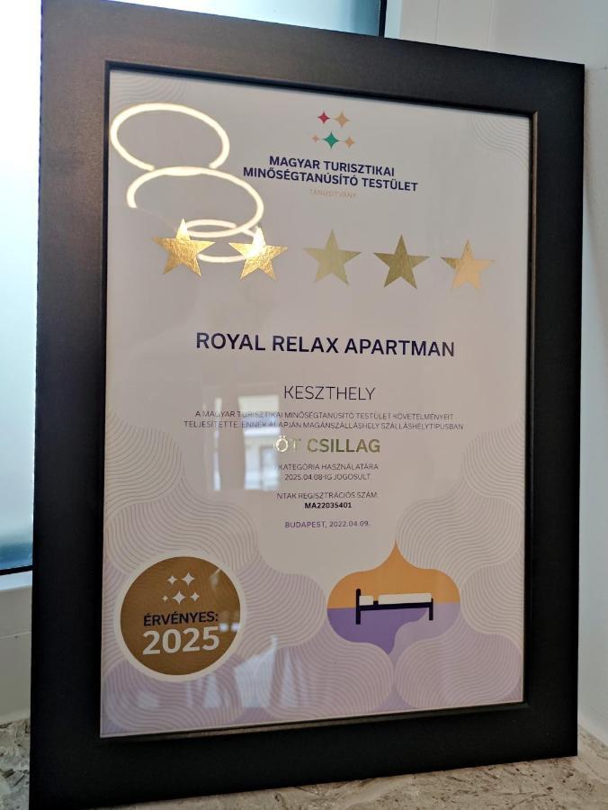 Royal Relax Apartman Кестхей Екстер'єр фото